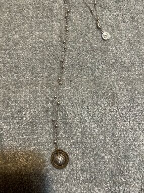 You Mean the World to Me Silver and Gold Tone Necklace